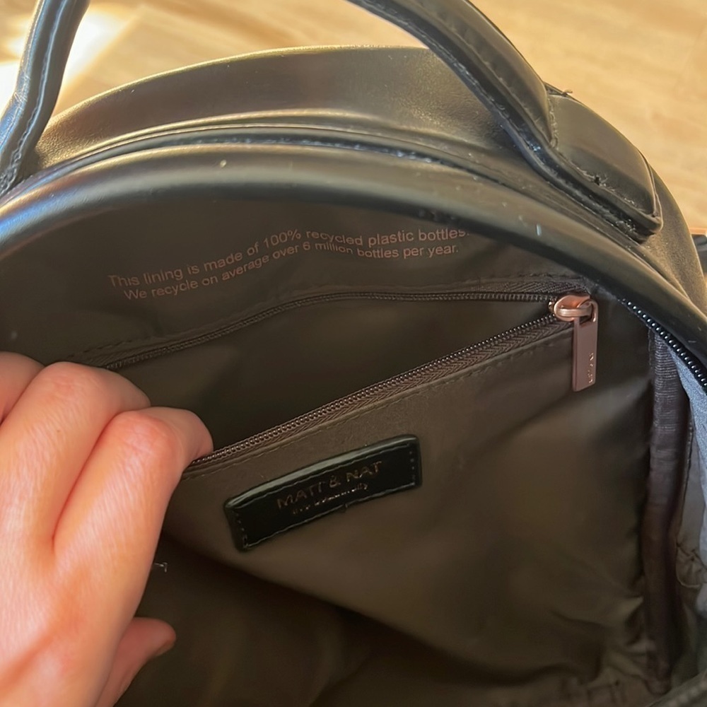 Matt & Nat Balimina Black Vegan Backpack - Picture 8 of 12